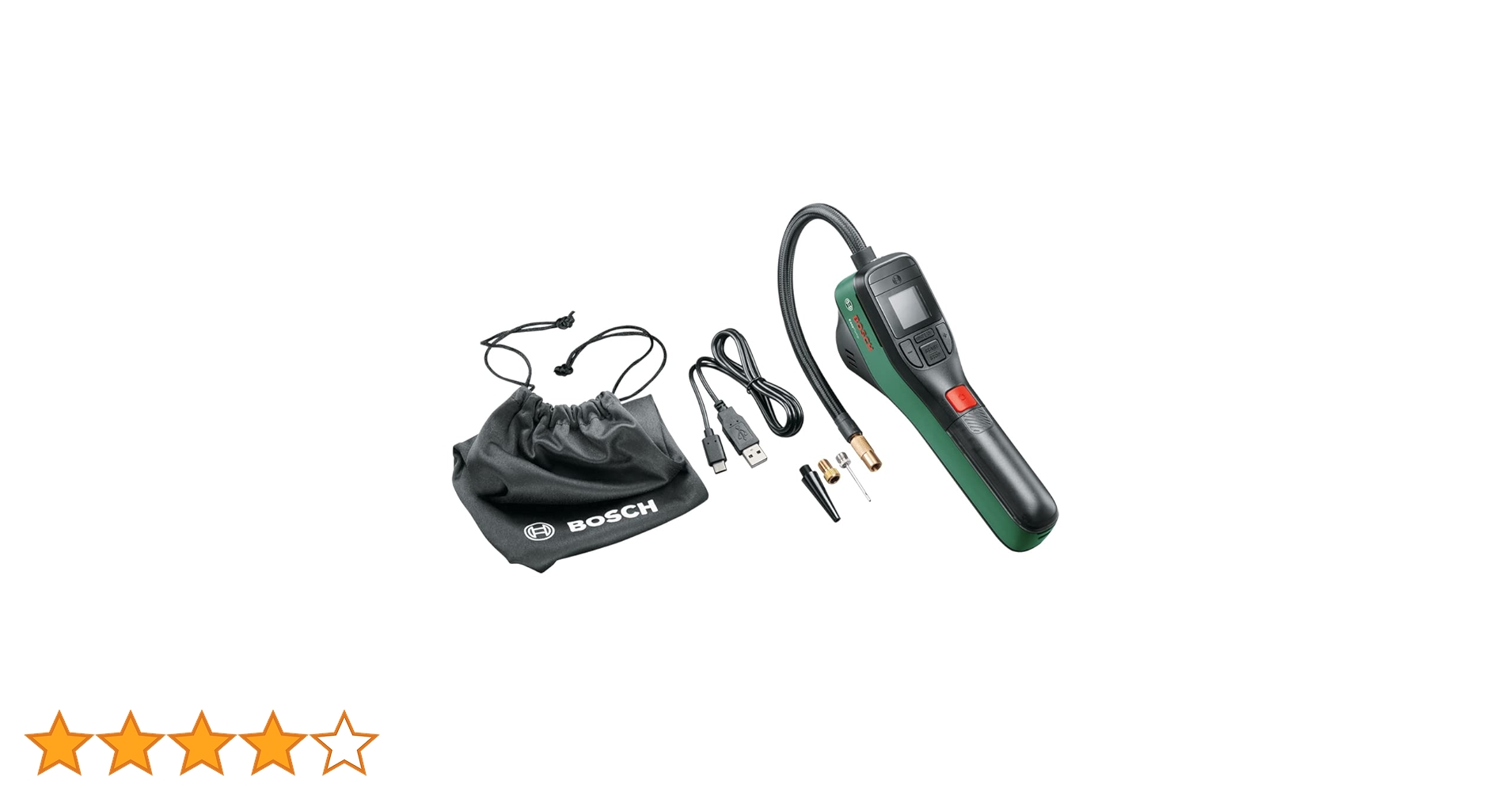 BOSCH EasyPump 電動携帯ポンプ usb充電式 ボッシュの電動空気入れがイイ感じ! 自転車タイヤも楽々【家電